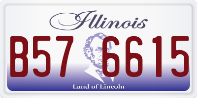 IL license plate B576615