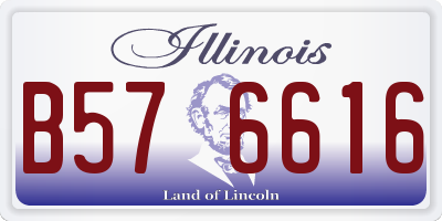 IL license plate B576616
