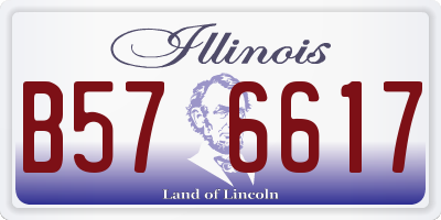 IL license plate B576617