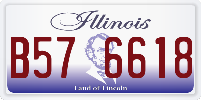 IL license plate B576618