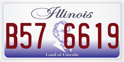 IL license plate B576619