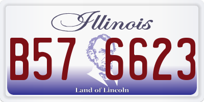 IL license plate B576623