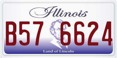 IL license plate B576624