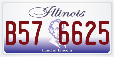 IL license plate B576625