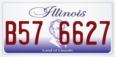 IL license plate B576627