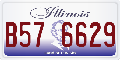 IL license plate B576629