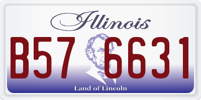 IL license plate B576631