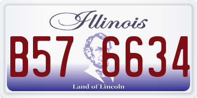 IL license plate B576634
