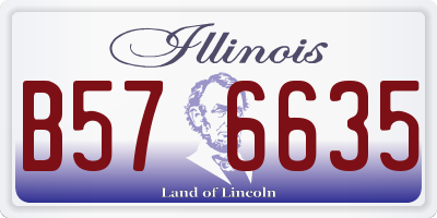 IL license plate B576635