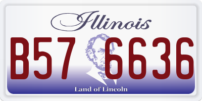 IL license plate B576636