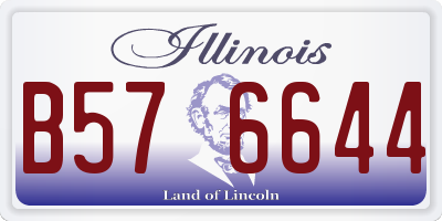IL license plate B576644