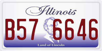 IL license plate B576646