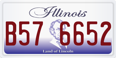 IL license plate B576652