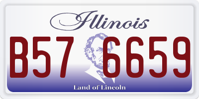 IL license plate B576659