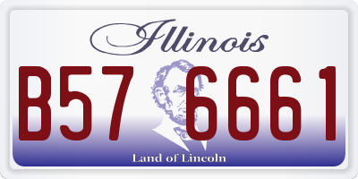 IL license plate B576661
