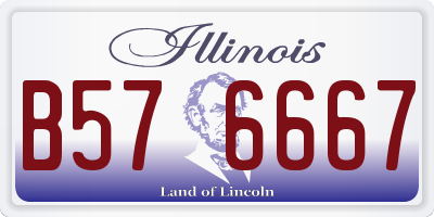 IL license plate B576667