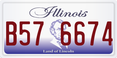IL license plate B576674