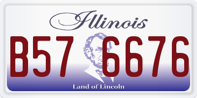 IL license plate B576676
