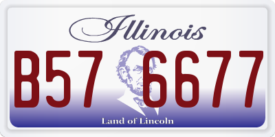 IL license plate B576677