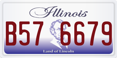 IL license plate B576679