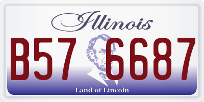 IL license plate B576687