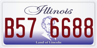 IL license plate B576688