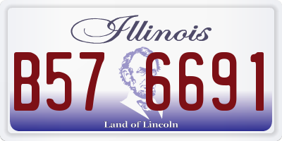 IL license plate B576691