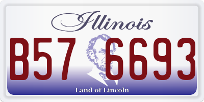 IL license plate B576693