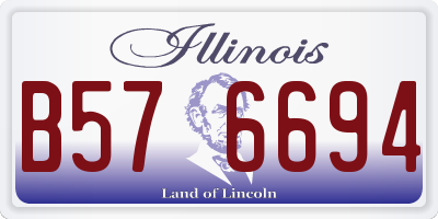IL license plate B576694
