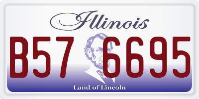 IL license plate B576695