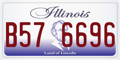 IL license plate B576696