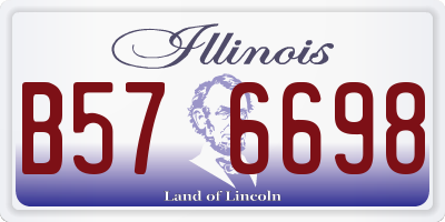 IL license plate B576698