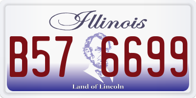 IL license plate B576699