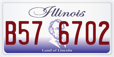 IL license plate B576702