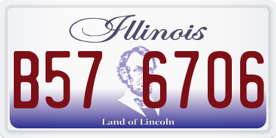 IL license plate B576706