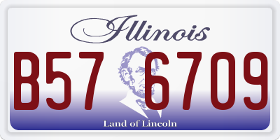 IL license plate B576709