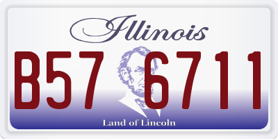 IL license plate B576711