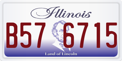 IL license plate B576715