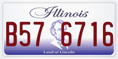 IL license plate B576716