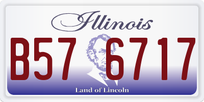 IL license plate B576717