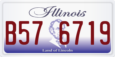 IL license plate B576719