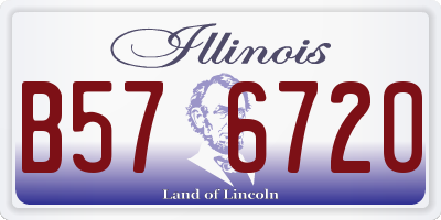 IL license plate B576720