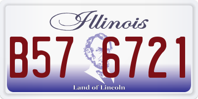 IL license plate B576721