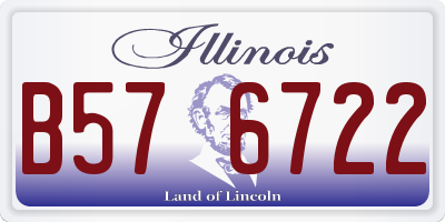 IL license plate B576722
