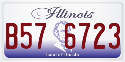 IL license plate B576723