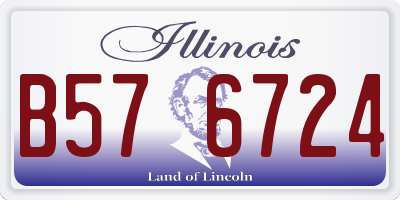 IL license plate B576724