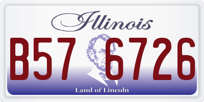IL license plate B576726
