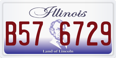 IL license plate B576729