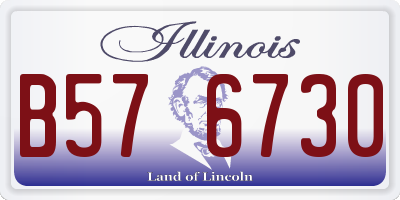 IL license plate B576730