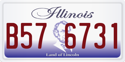 IL license plate B576731